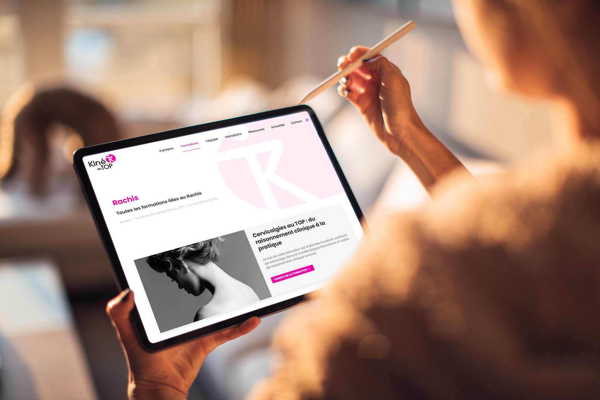 Un site internet au top pour Kiné au TOP